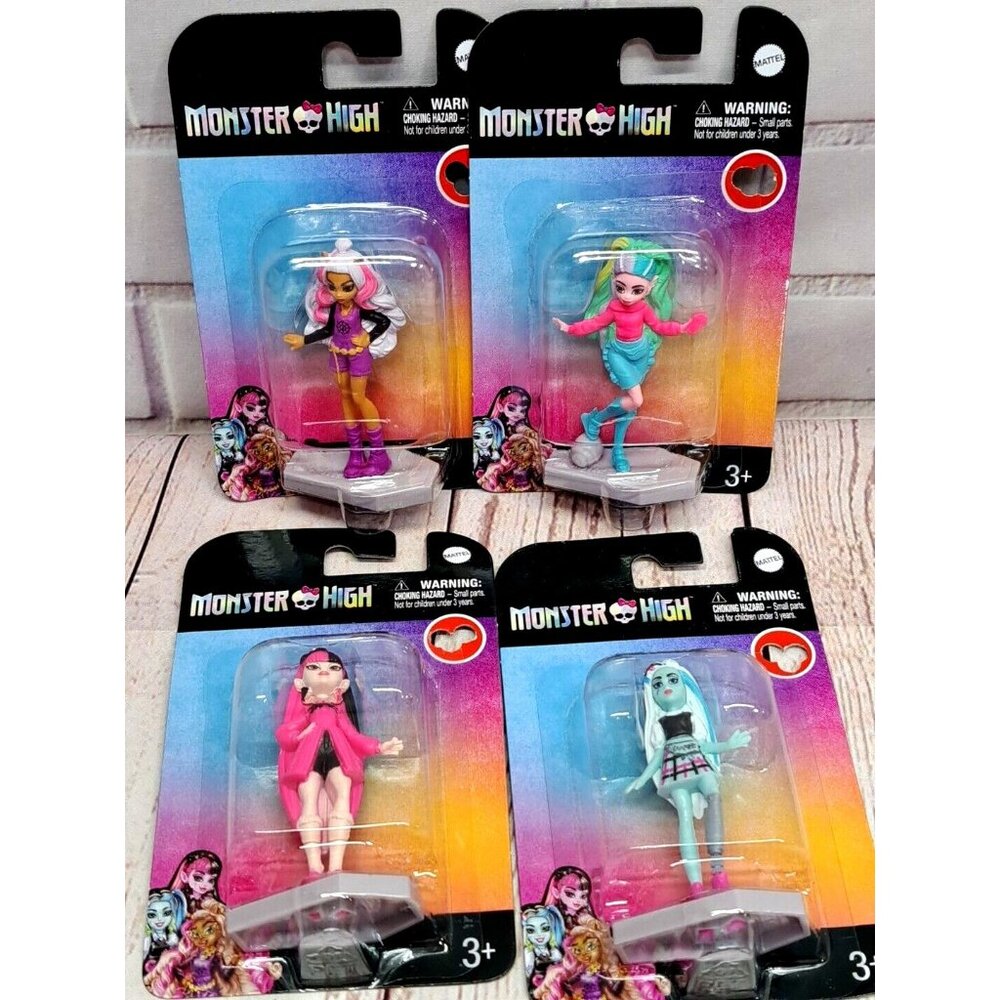 Monster High Mini‎ Figures Cake Toppers Set Of 4